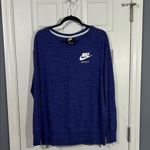Nike Heathered Purple Blue Long Sleeve Top Women’s Size XL